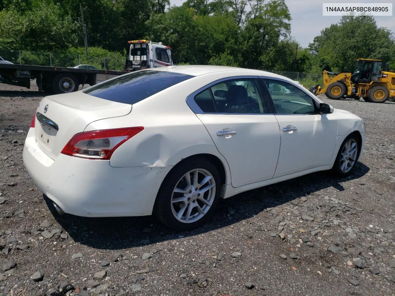 2011 Nissan Maxima S VIN: 1N4AA5AP8BC848905 Lot: 73461234