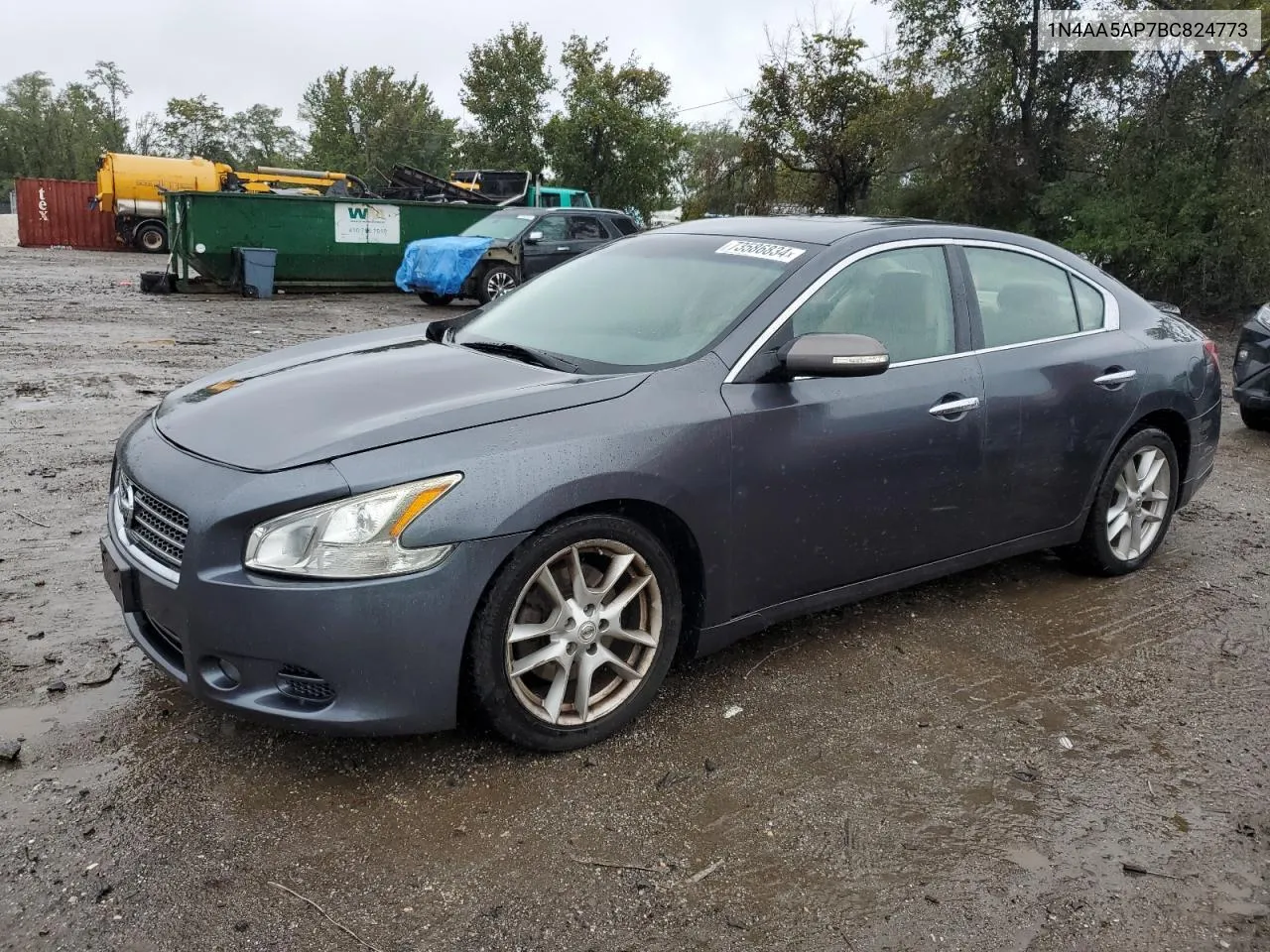 2011 Nissan Maxima S VIN: 1N4AA5AP7BC824773 Lot: 73586834