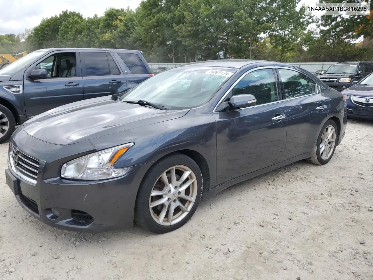 2011 Nissan Maxima S VIN: 1N4AA5AP1BC816295 Lot: 74084134