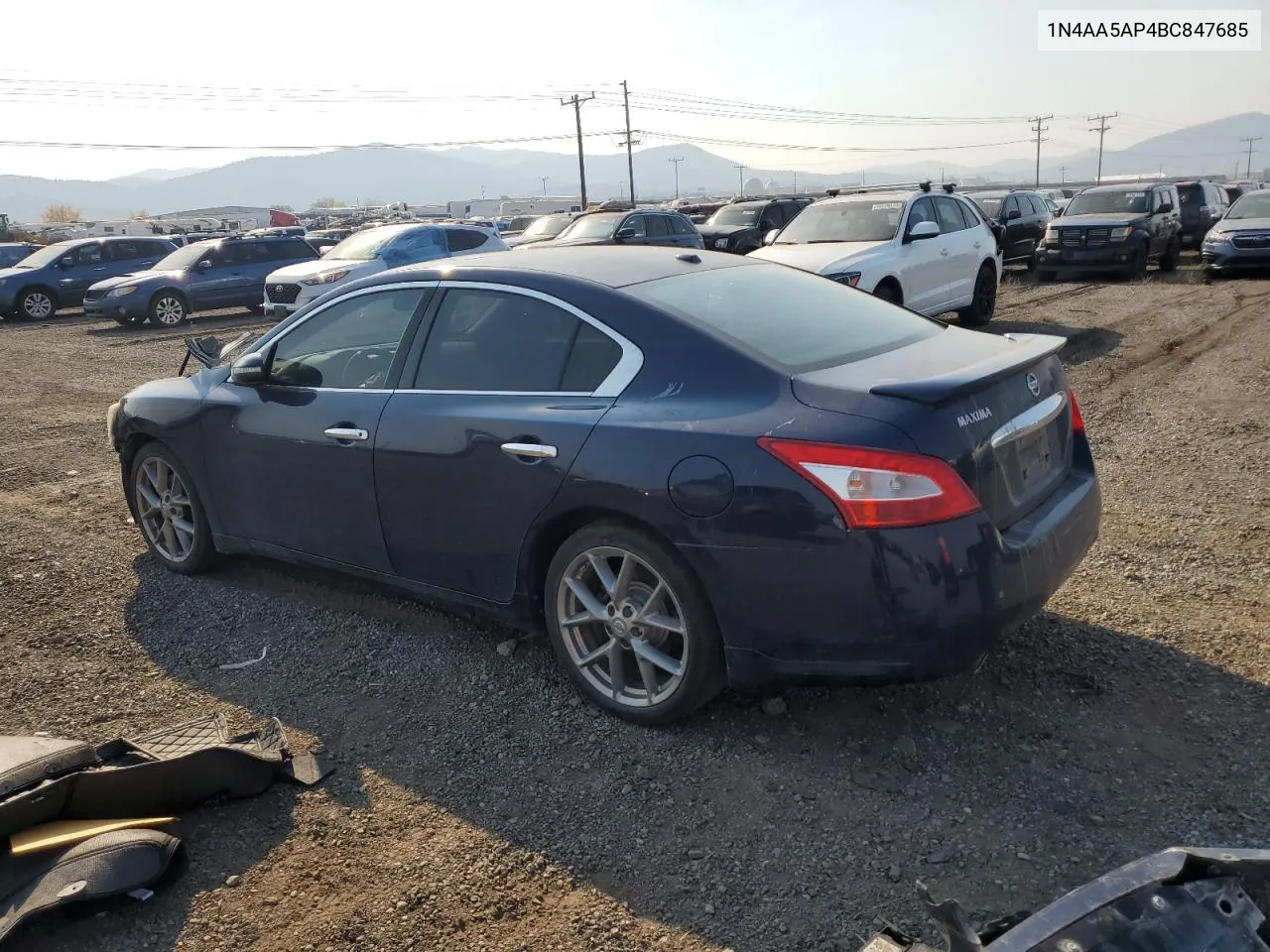 2011 Nissan Maxima S VIN: 1N4AA5AP4BC847685 Lot: 74203844