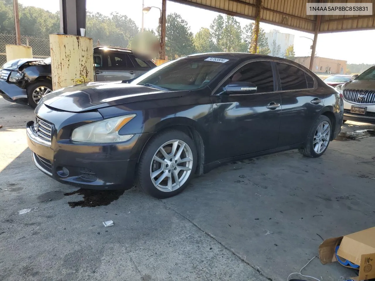 2011 Nissan Maxima S VIN: 1N4AA5AP8BC853831 Lot: 74763804