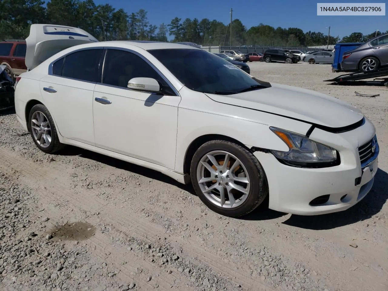 2011 Nissan Maxima S VIN: 1N4AA5AP4BC827906 Lot: 74985204