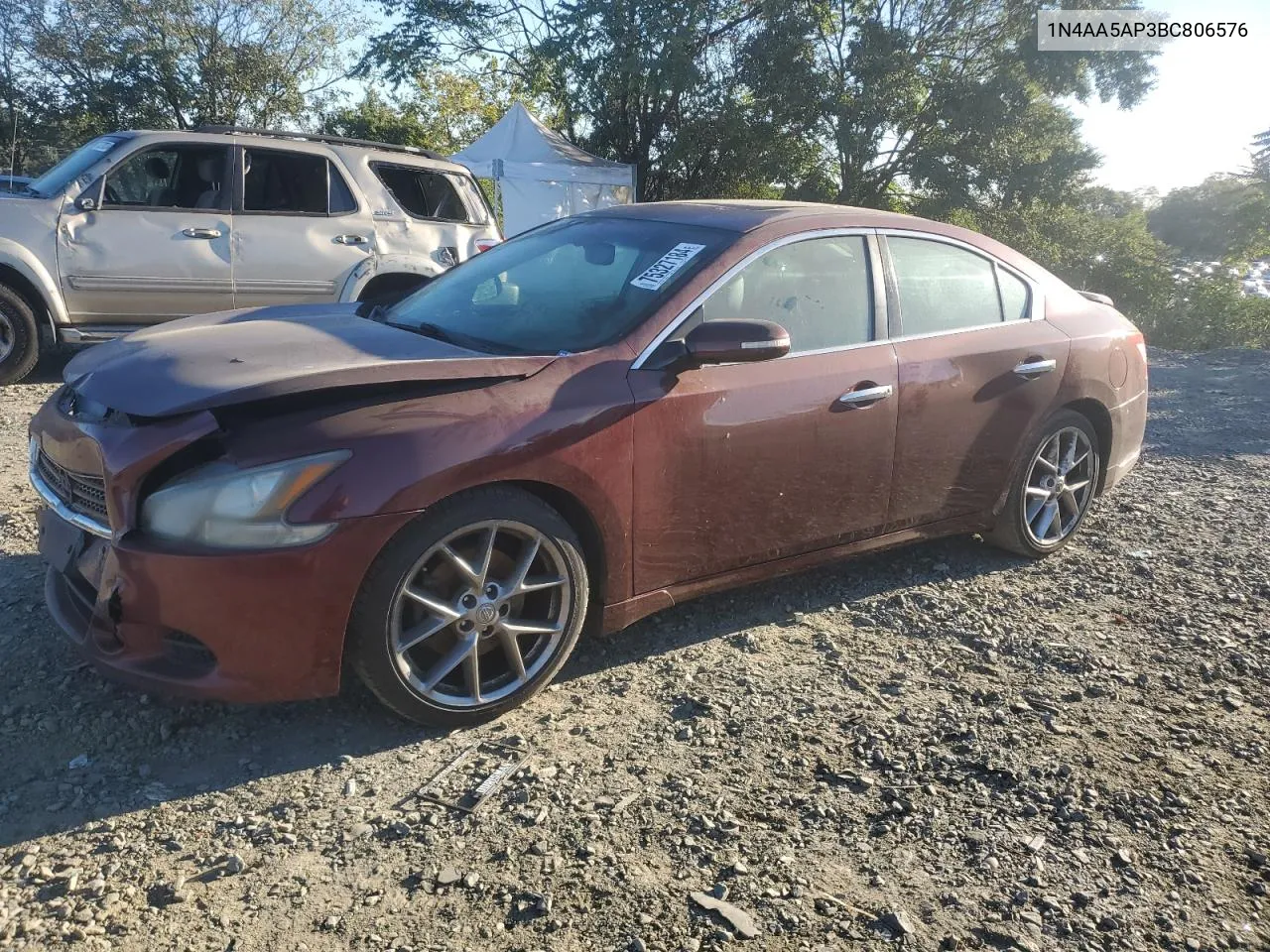 2011 Nissan Maxima S VIN: 1N4AA5AP3BC806576 Lot: 75327184