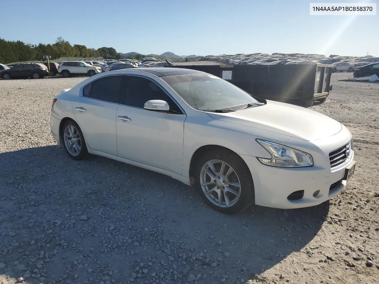 2011 Nissan Maxima S VIN: 1N4AA5AP1BC858370 Lot: 75478044