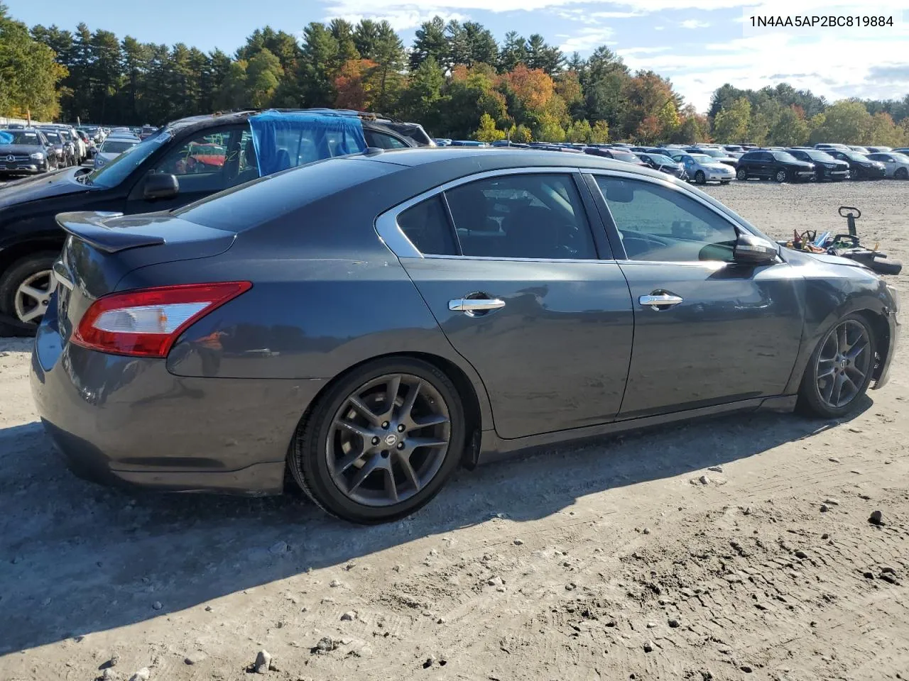 2011 Nissan Maxima S VIN: 1N4AA5AP2BC819884 Lot: 75508704