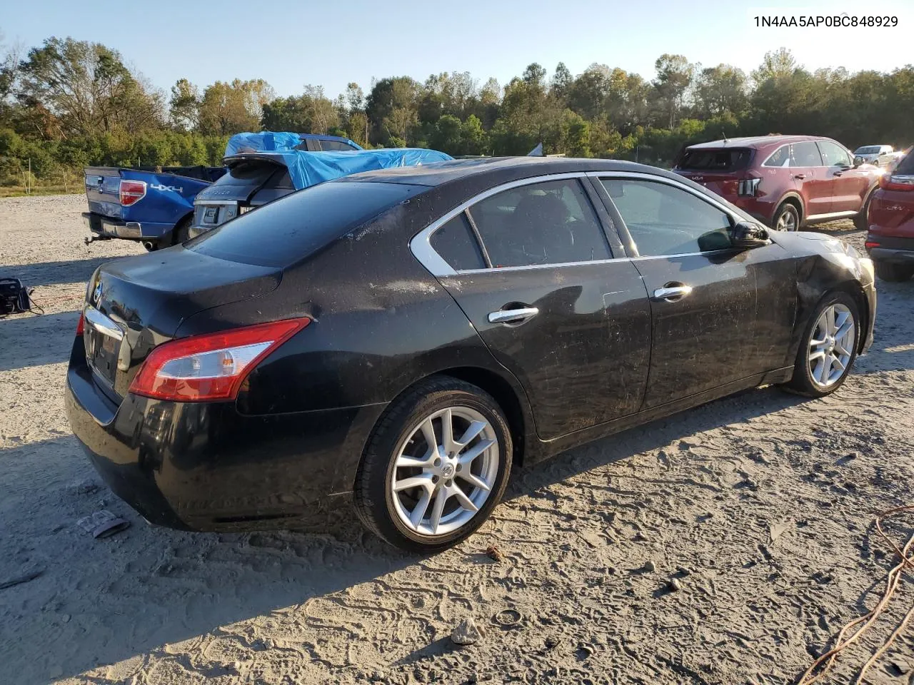 2011 Nissan Maxima S VIN: 1N4AA5AP0BC848929 Lot: 76189074