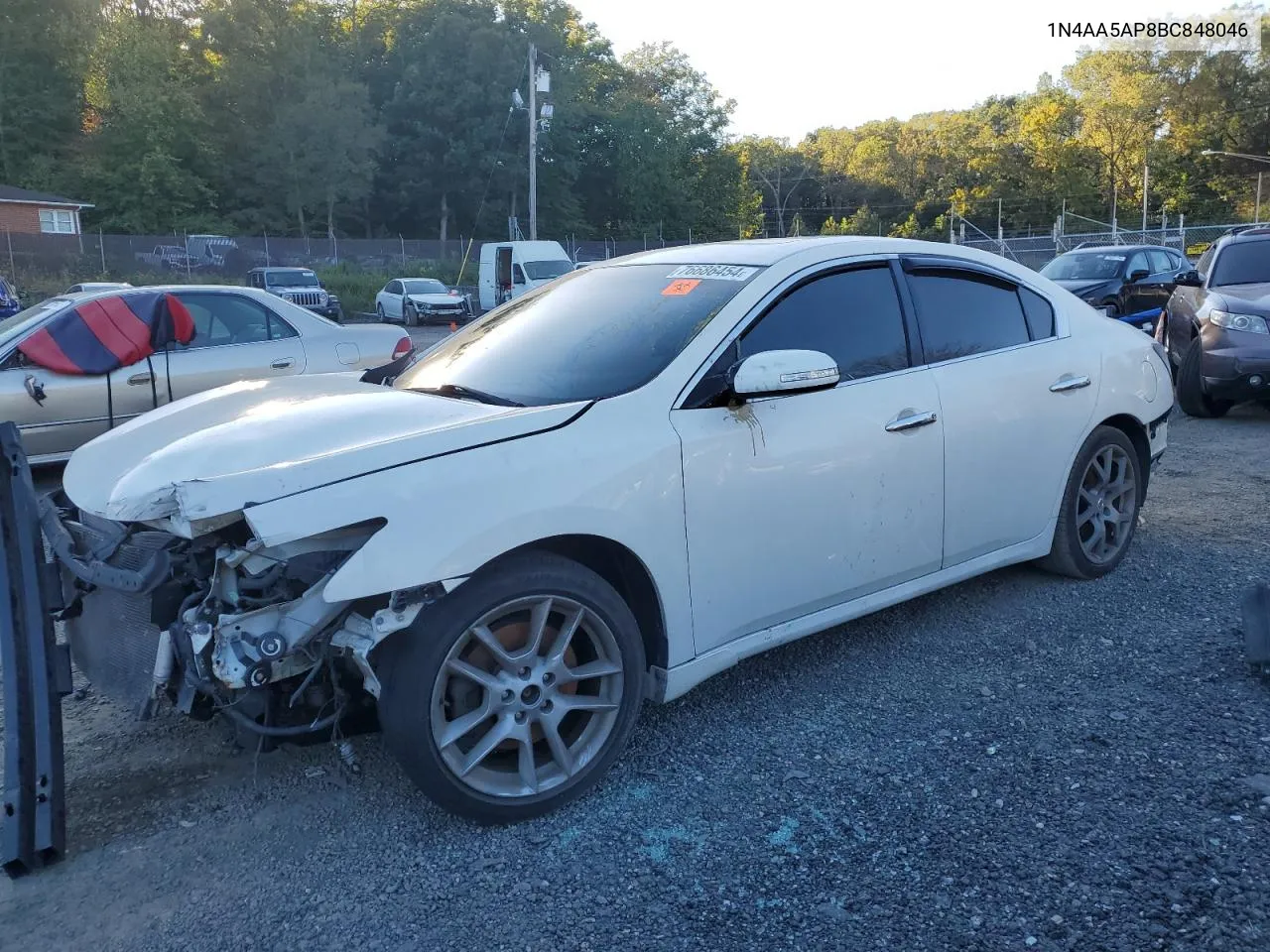 2011 Nissan Maxima S VIN: 1N4AA5AP8BC848046 Lot: 76686454