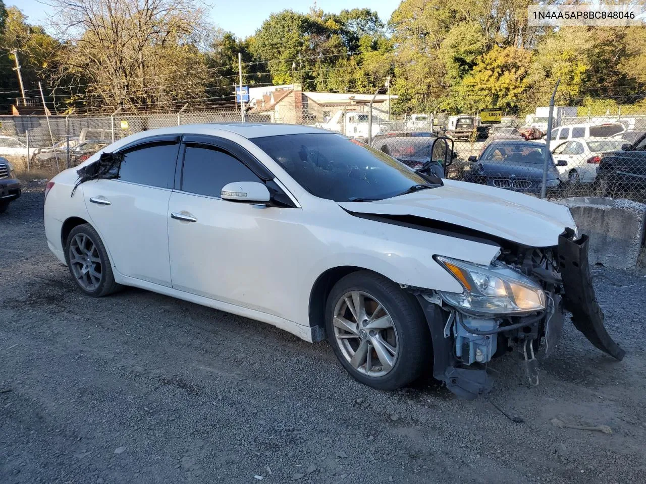 2011 Nissan Maxima S VIN: 1N4AA5AP8BC848046 Lot: 76686454