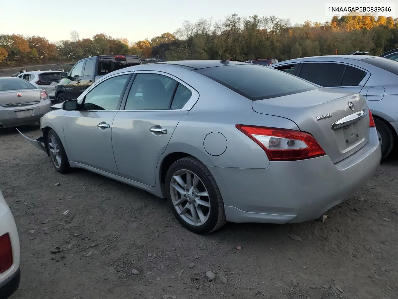 2011 Nissan Maxima S VIN: 1N4AA5AP5BC839546 Lot: 76777594