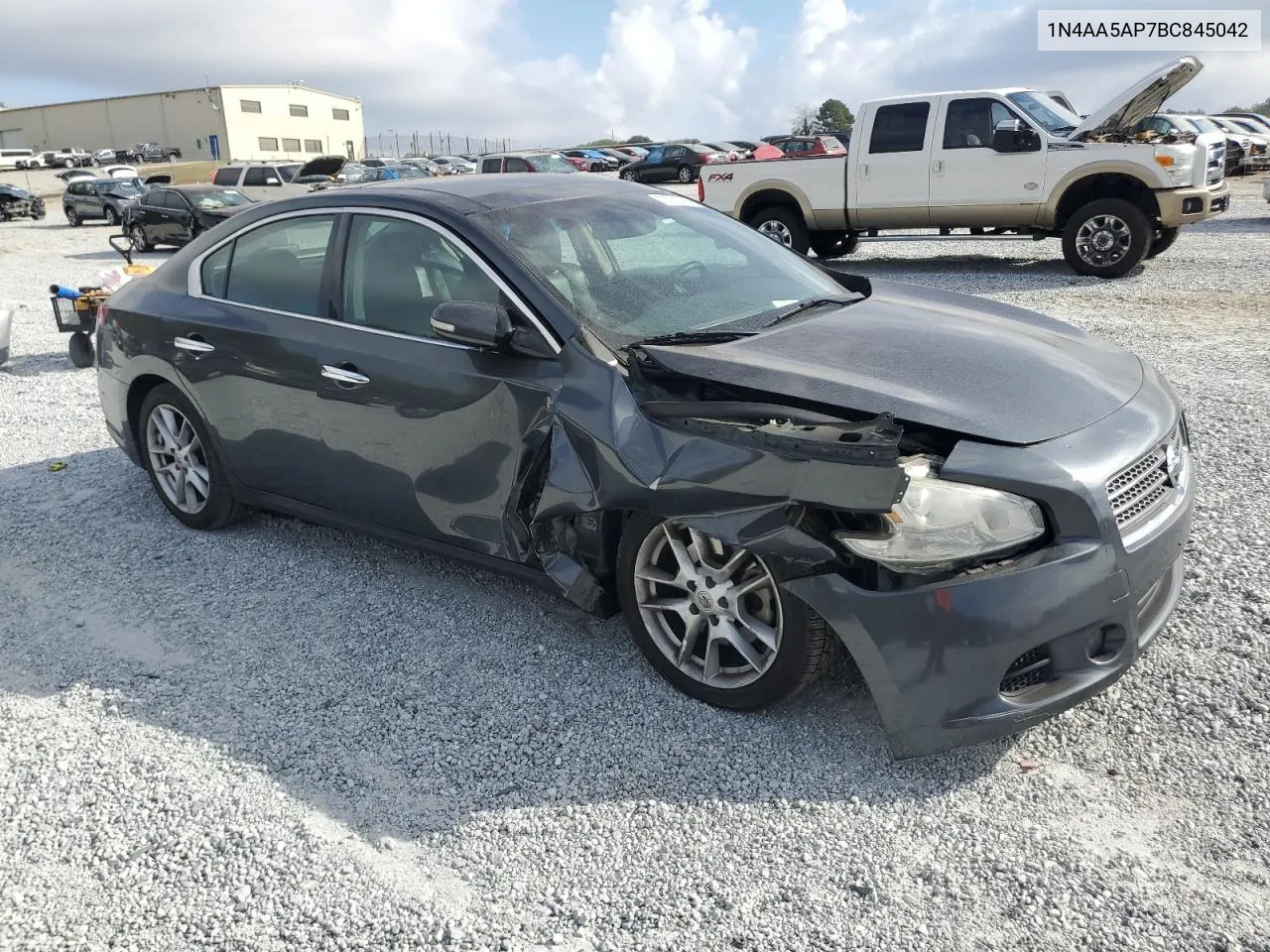 2011 Nissan Maxima S VIN: 1N4AA5AP7BC845042 Lot: 77231414