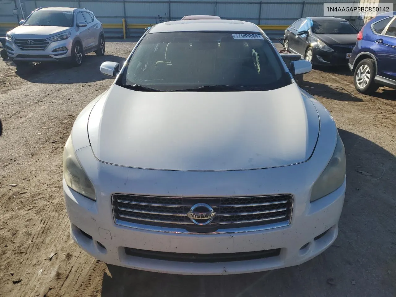 2011 Nissan Maxima S VIN: 1N4AA5AP3BC850142 Lot: 77589584