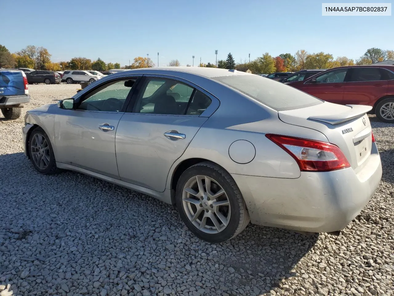 2011 Nissan Maxima S VIN: 1N4AA5AP7BC802837 Lot: 77693264