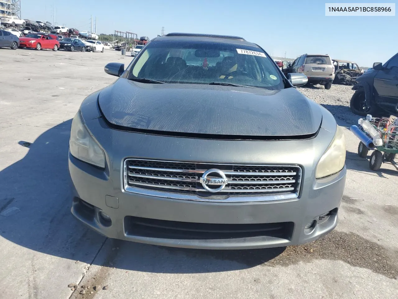 2011 Nissan Maxima S VIN: 1N4AA5AP1BC858966 Lot: 77872634