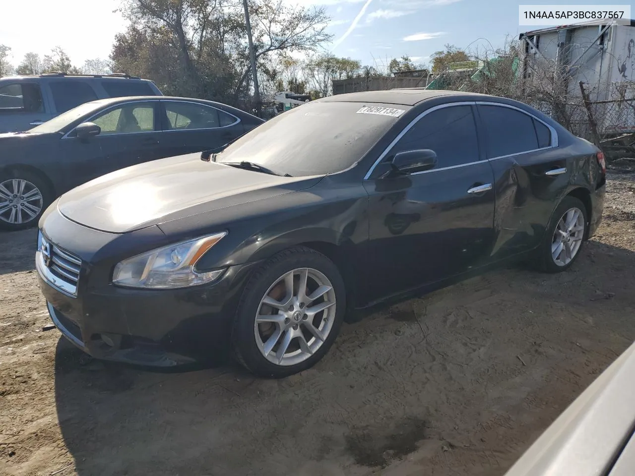 2011 Nissan Maxima S VIN: 1N4AA5AP3BC837567 Lot: 78297134