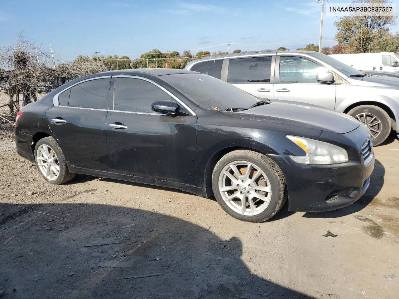 2011 Nissan Maxima S VIN: 1N4AA5AP3BC837567 Lot: 78297134