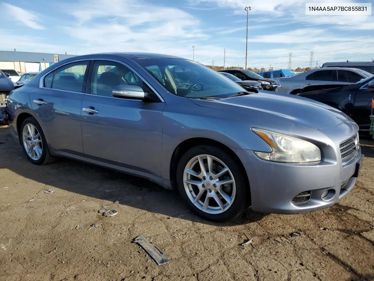 2011 Nissan Maxima S VIN: 1N4AA5AP7BC855831 Lot: 78366924