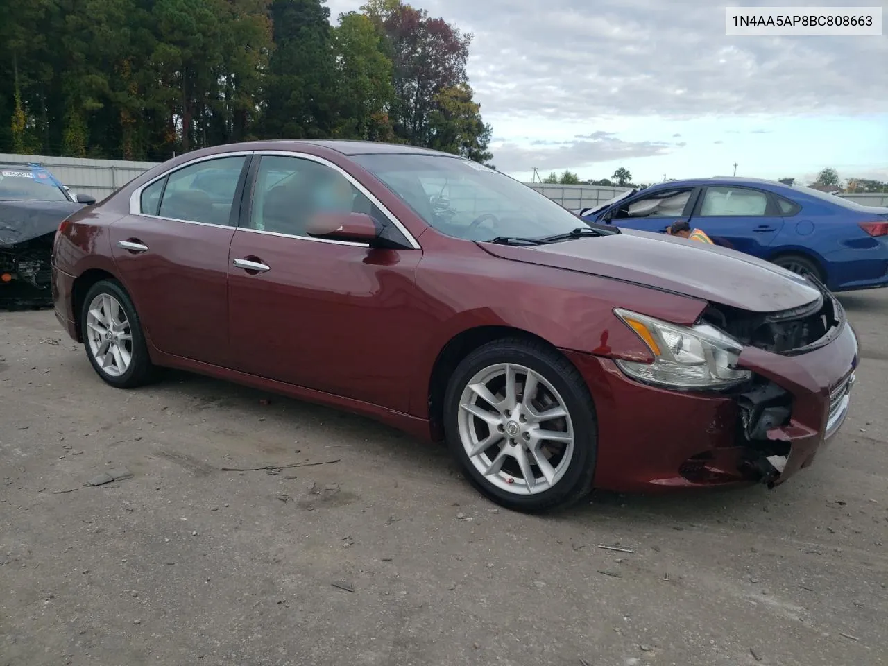 2011 Nissan Maxima S VIN: 1N4AA5AP8BC808663 Lot: 78454044