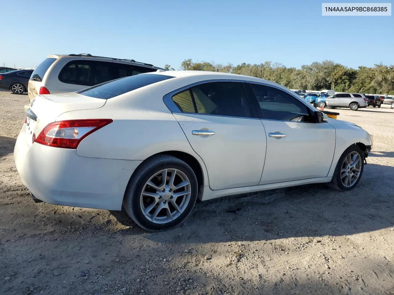 2011 Nissan Maxima S VIN: 1N4AA5AP9BC868385 Lot: 78978884