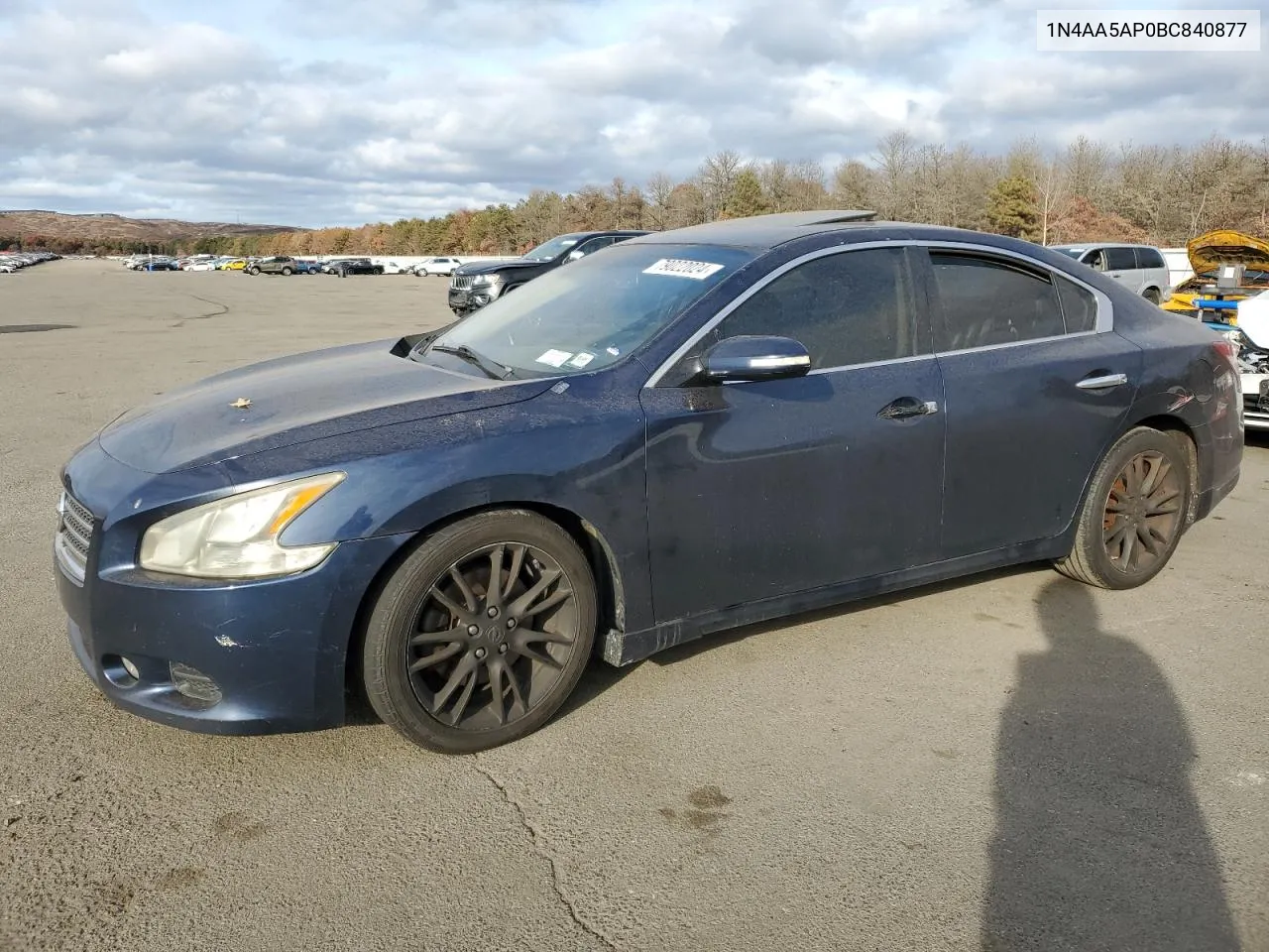 2011 Nissan Maxima S VIN: 1N4AA5AP0BC840877 Lot: 79022024