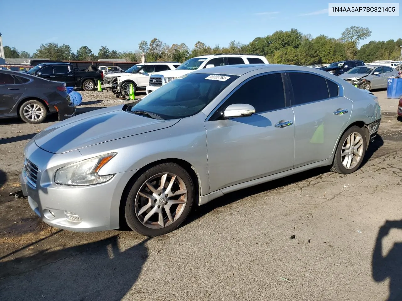 2011 Nissan Maxima S VIN: 1N4AA5AP7BC821405 Lot: 80200764