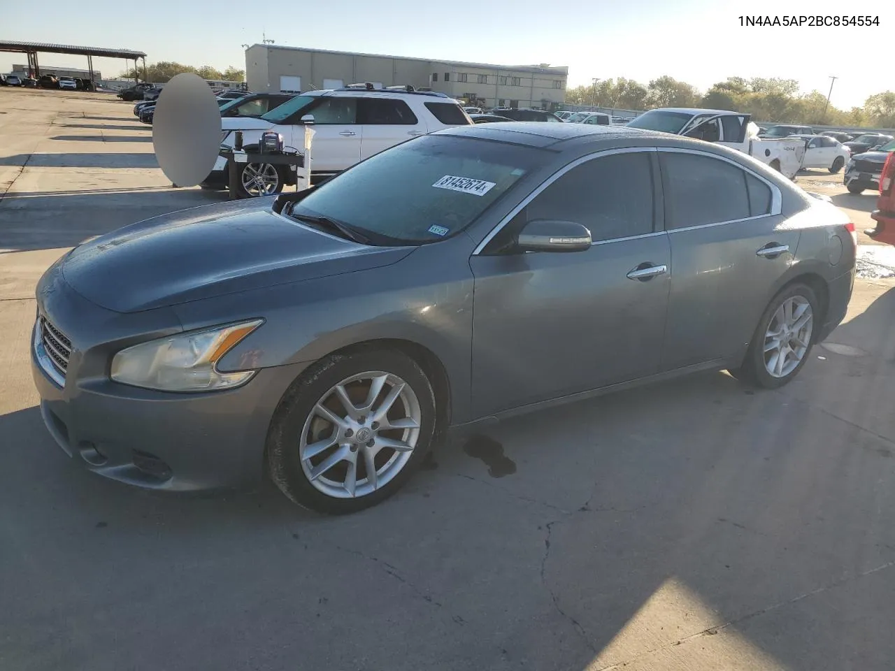 2011 Nissan Maxima S VIN: 1N4AA5AP2BC854554 Lot: 81452674