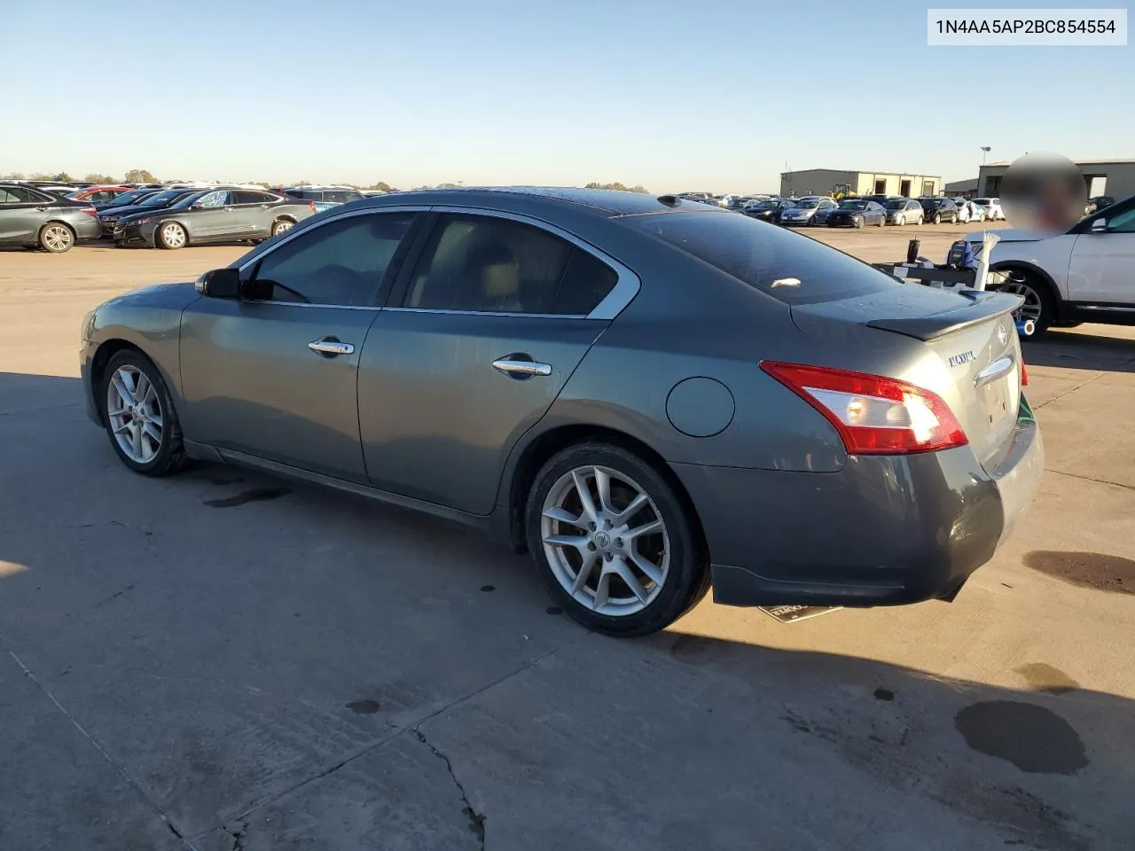 2011 Nissan Maxima S VIN: 1N4AA5AP2BC854554 Lot: 81452674