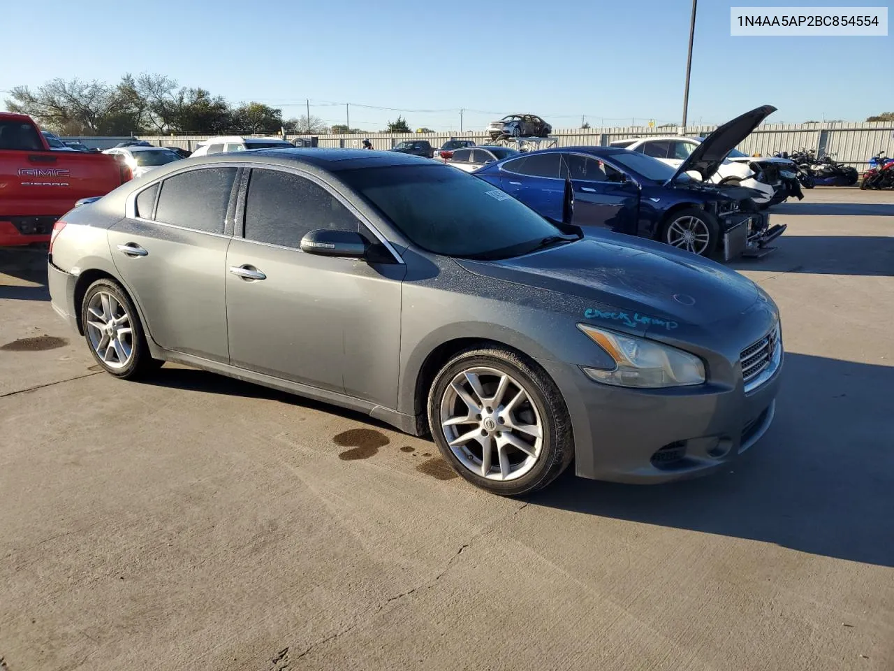 2011 Nissan Maxima S VIN: 1N4AA5AP2BC854554 Lot: 81452674