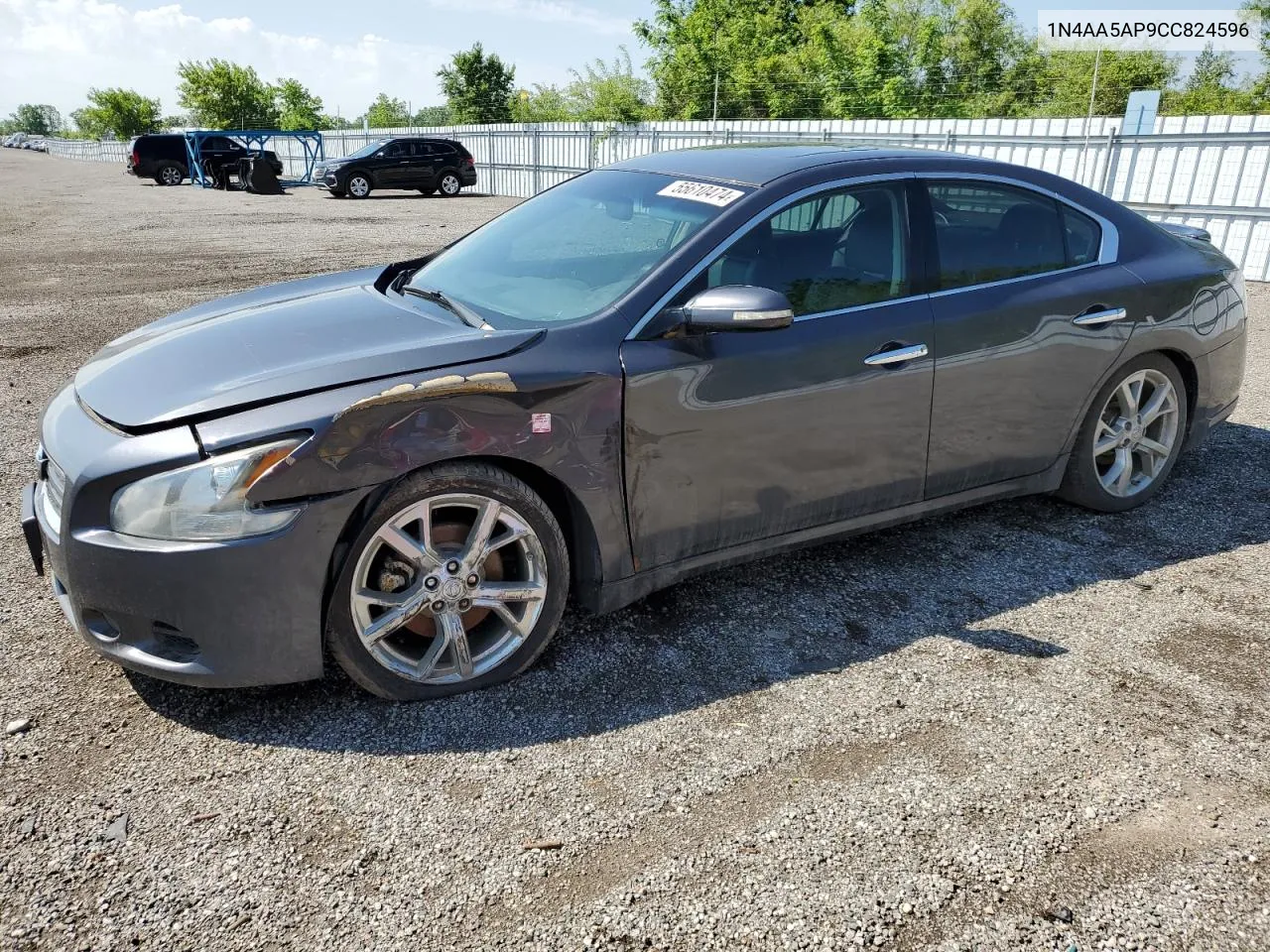 2012 Nissan Maxima S VIN: 1N4AA5AP9CC824596 Lot: 55610474