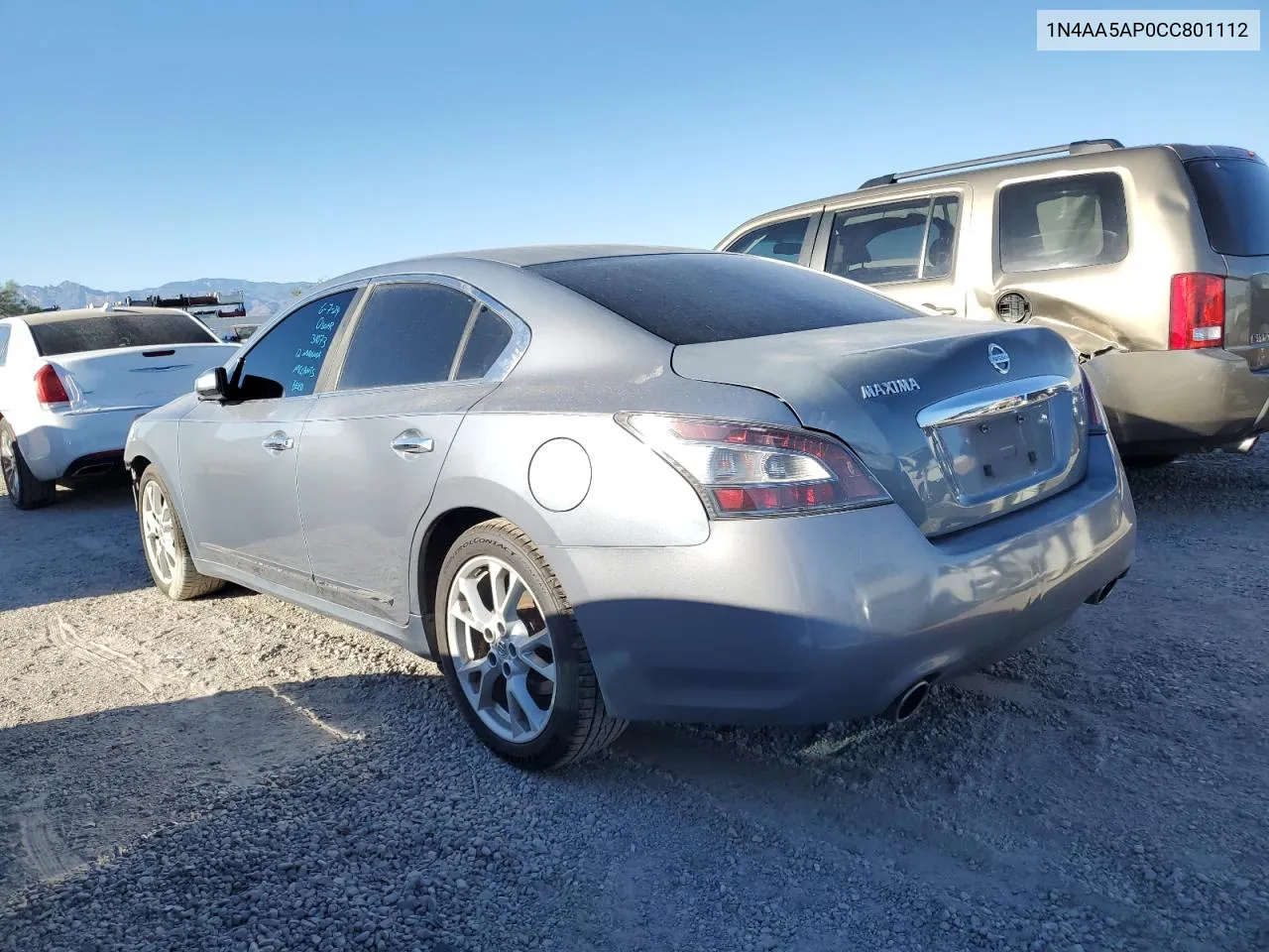 2012 Nissan Maxima S VIN: 1N4AA5AP0CC801112 Lot: 59287734