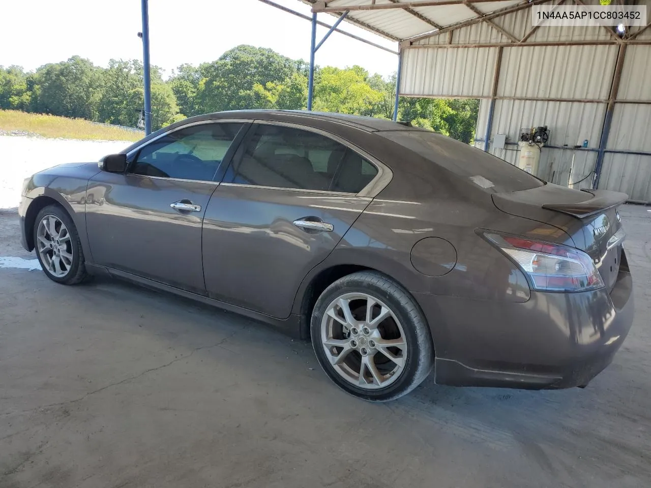 2012 Nissan Maxima S VIN: 1N4AA5AP1CC803452 Lot: 60607934