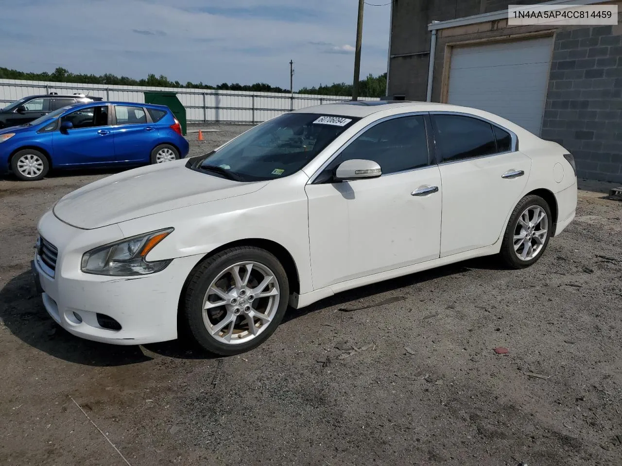 2012 Nissan Maxima S VIN: 1N4AA5AP4CC814459 Lot: 60706094