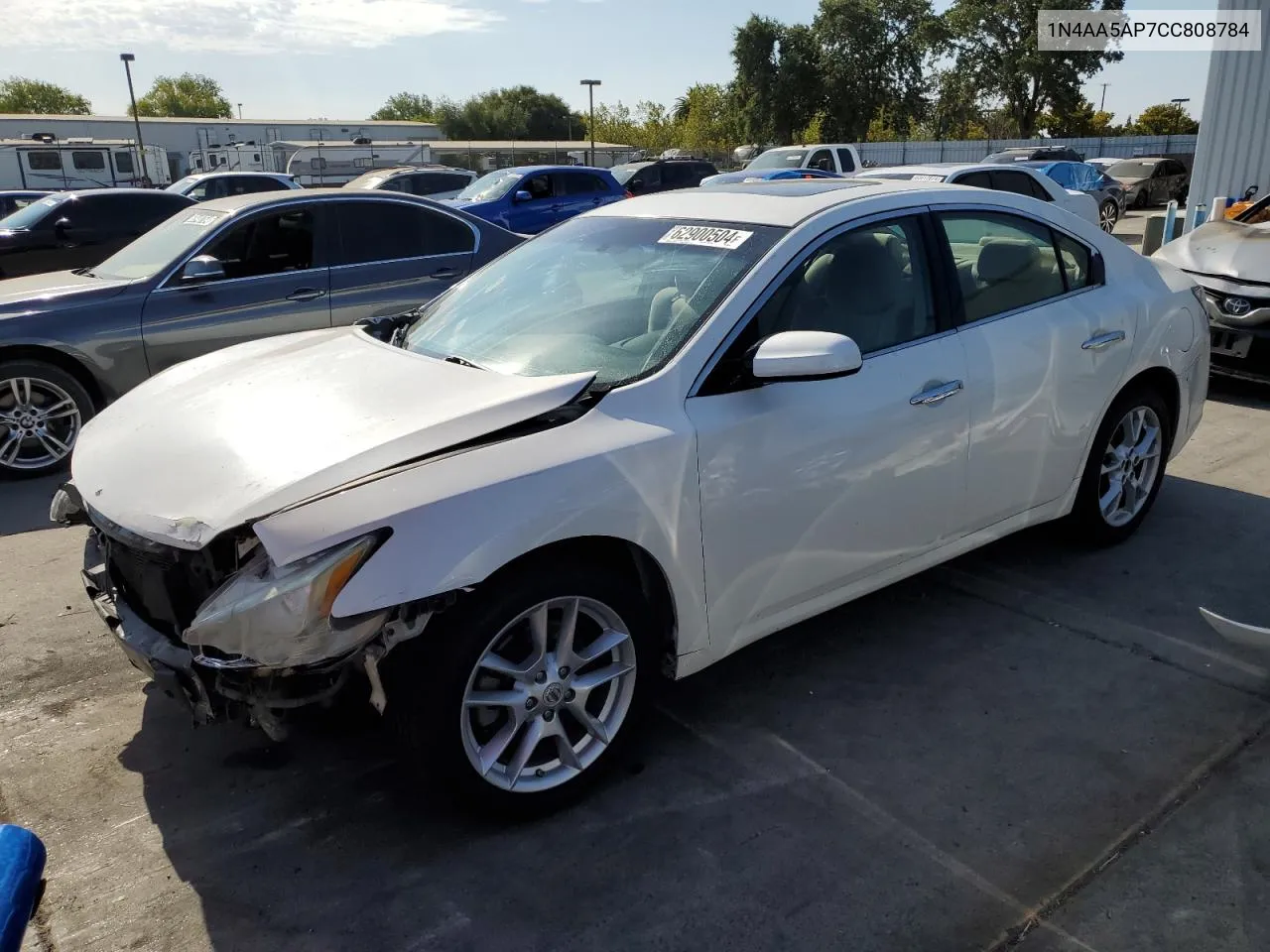 2012 Nissan Maxima S VIN: 1N4AA5AP7CC808784 Lot: 62900504