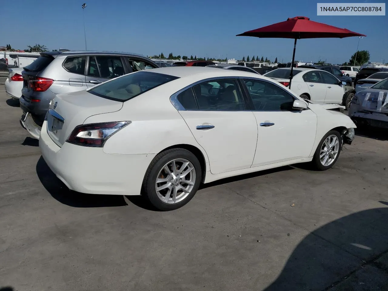 2012 Nissan Maxima S VIN: 1N4AA5AP7CC808784 Lot: 62900504