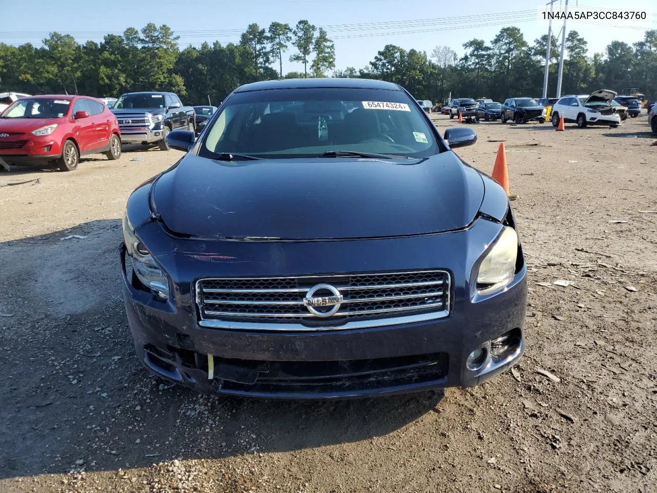 2012 Nissan Maxima S VIN: 1N4AA5AP3CC843760 Lot: 65474324