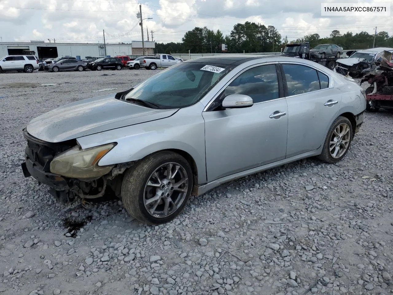 2012 Nissan Maxima S VIN: 1N4AA5APXCC867571 Lot: 65775034