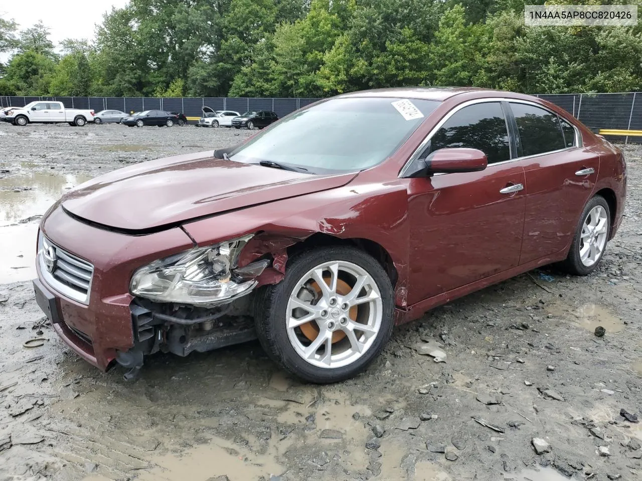 2012 Nissan Maxima S VIN: 1N4AA5AP8CC820426 Lot: 66046704