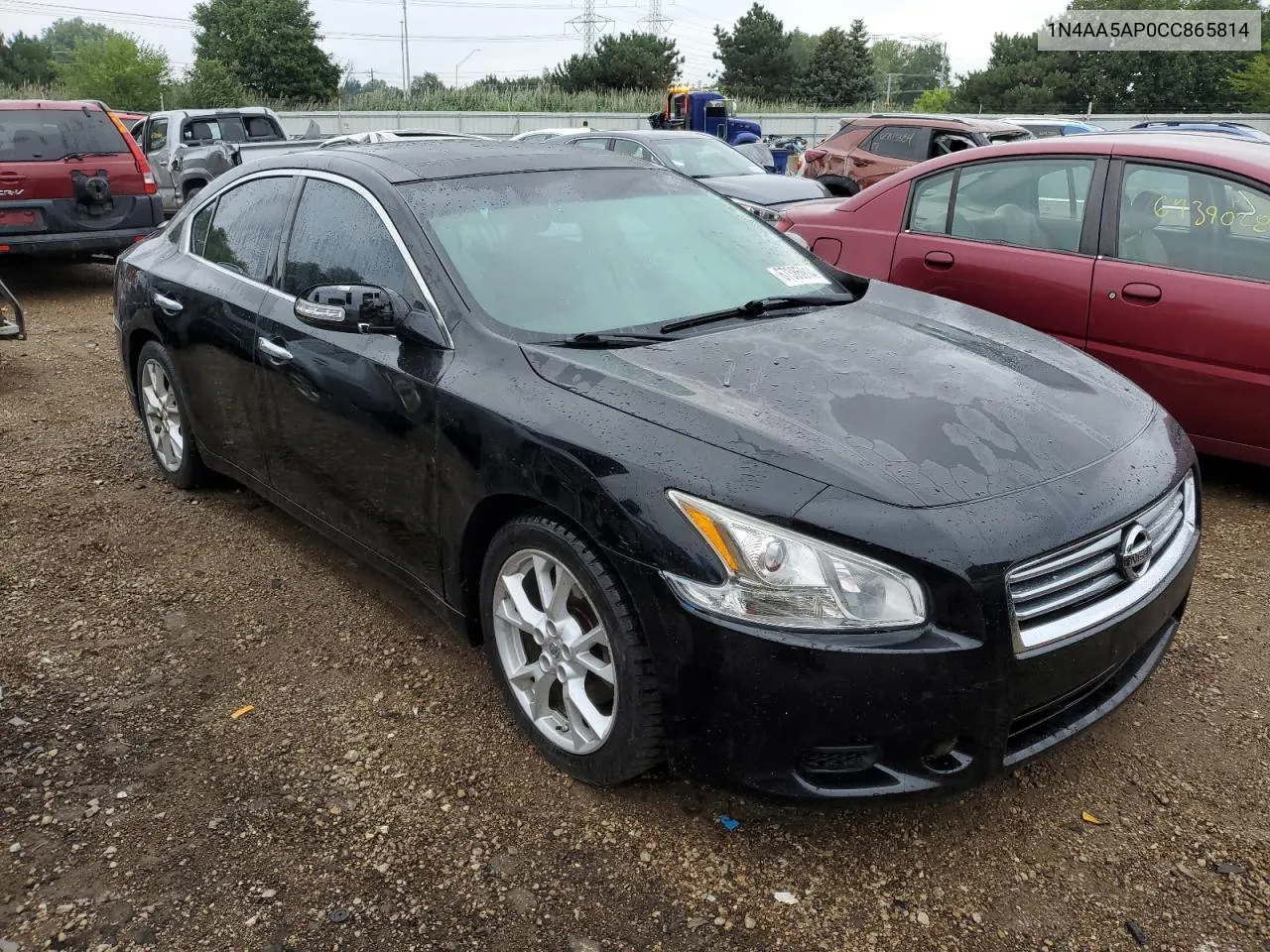 2012 Nissan Maxima S VIN: 1N4AA5AP0CC865814 Lot: 67385914