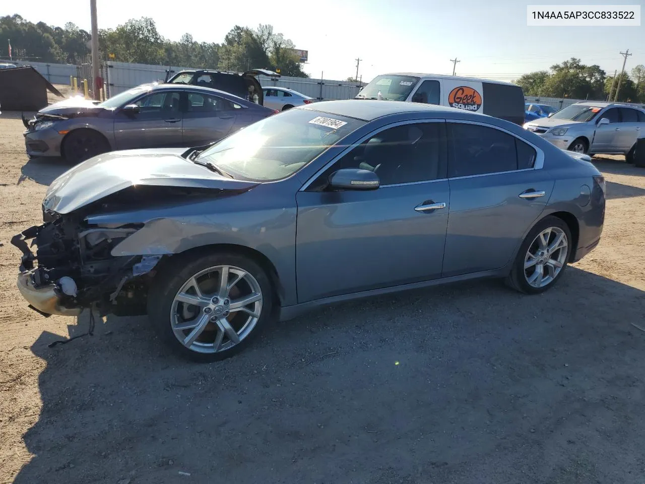 2012 Nissan Maxima S VIN: 1N4AA5AP3CC833522 Lot: 67801964