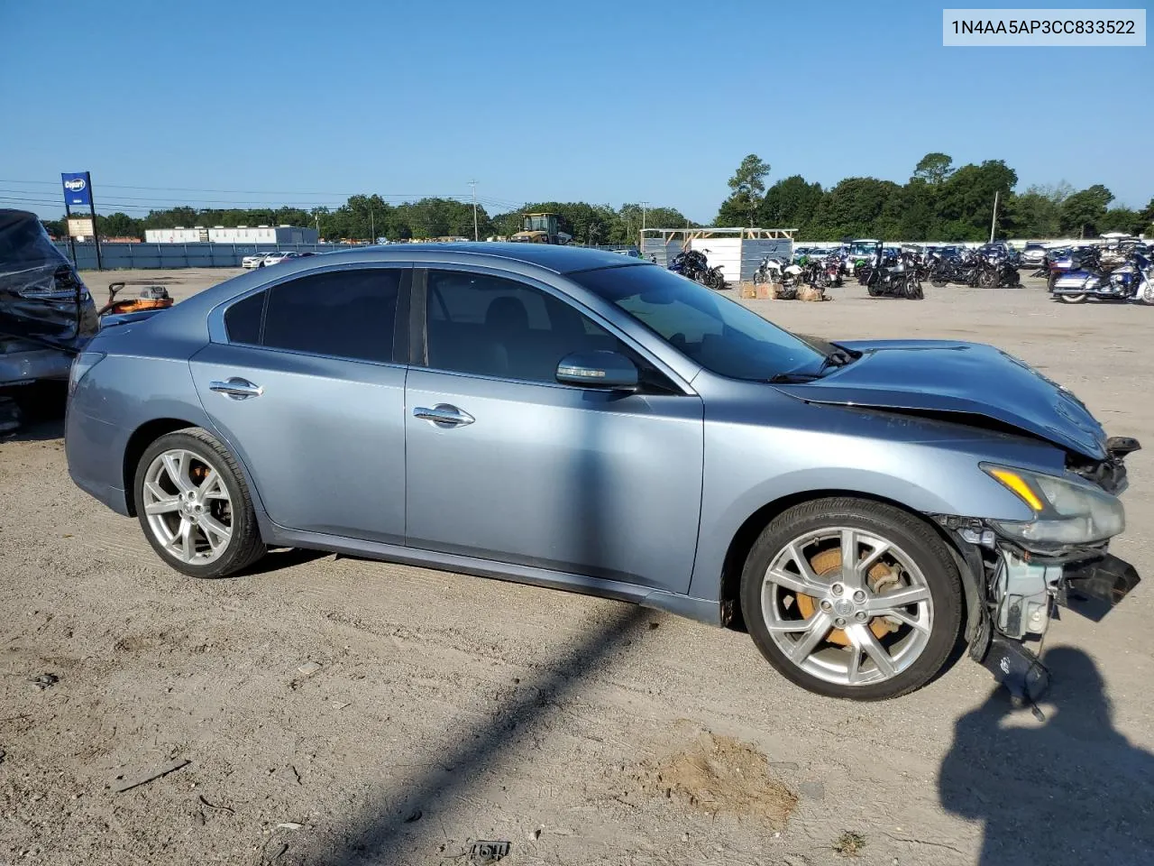 2012 Nissan Maxima S VIN: 1N4AA5AP3CC833522 Lot: 67801964