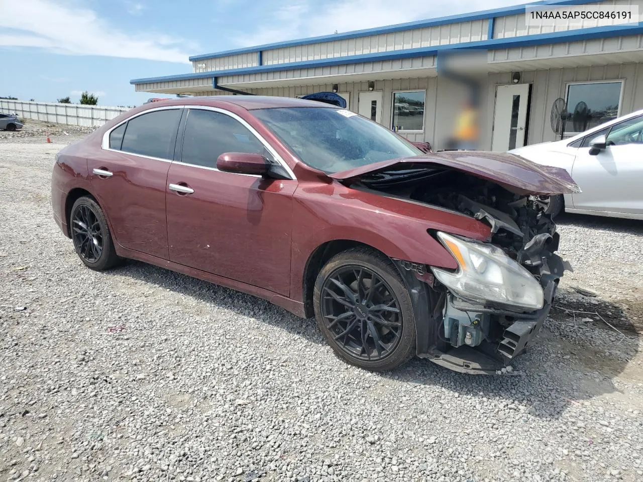 2012 Nissan Maxima S VIN: 1N4AA5AP5CC846191 Lot: 67862454