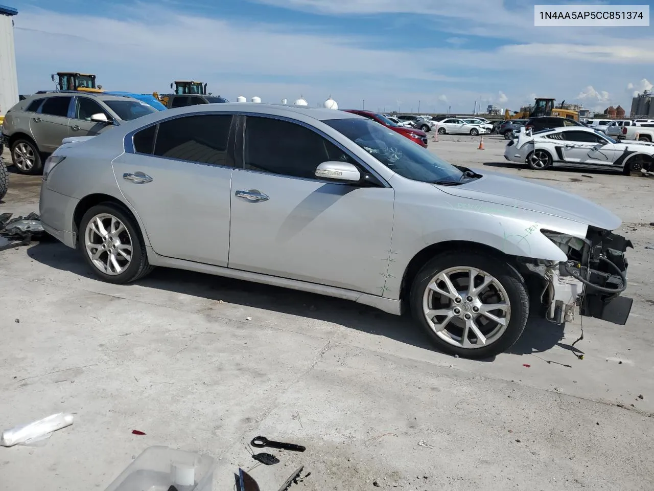 2012 Nissan Maxima S VIN: 1N4AA5AP5CC851374 Lot: 69084544