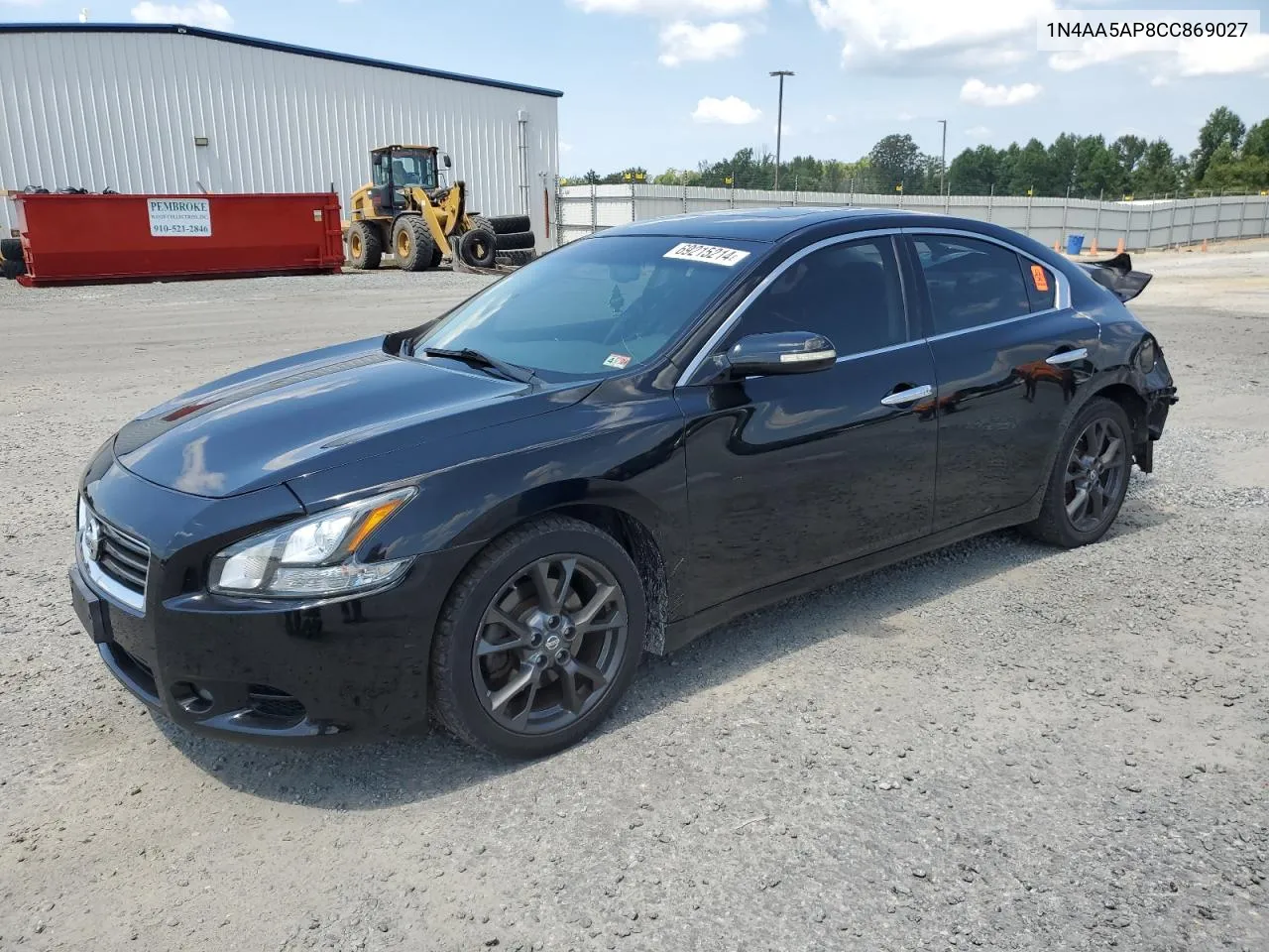 2012 Nissan Maxima S VIN: 1N4AA5AP8CC869027 Lot: 69215214