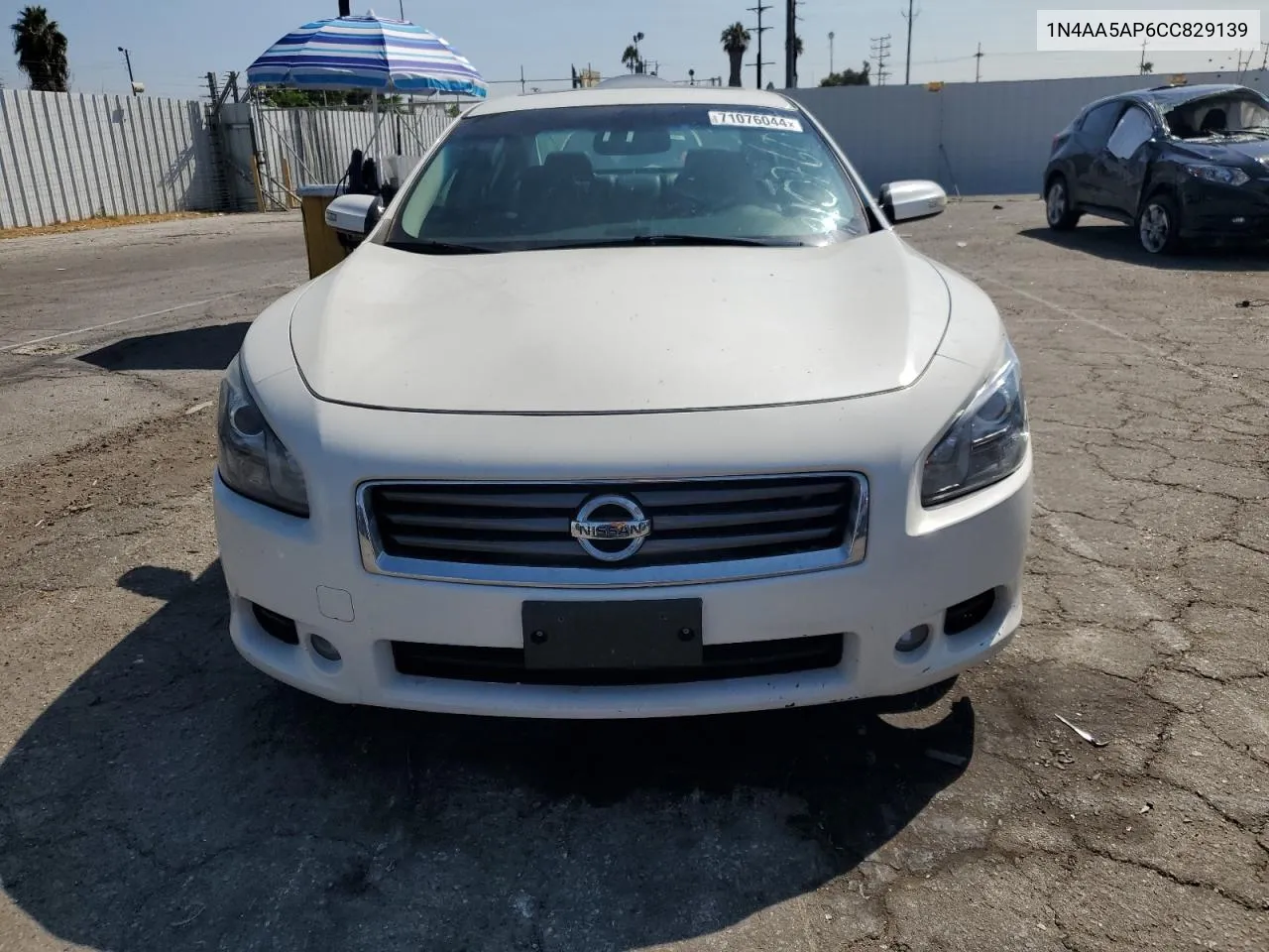 2012 Nissan Maxima S VIN: 1N4AA5AP6CC829139 Lot: 71076044