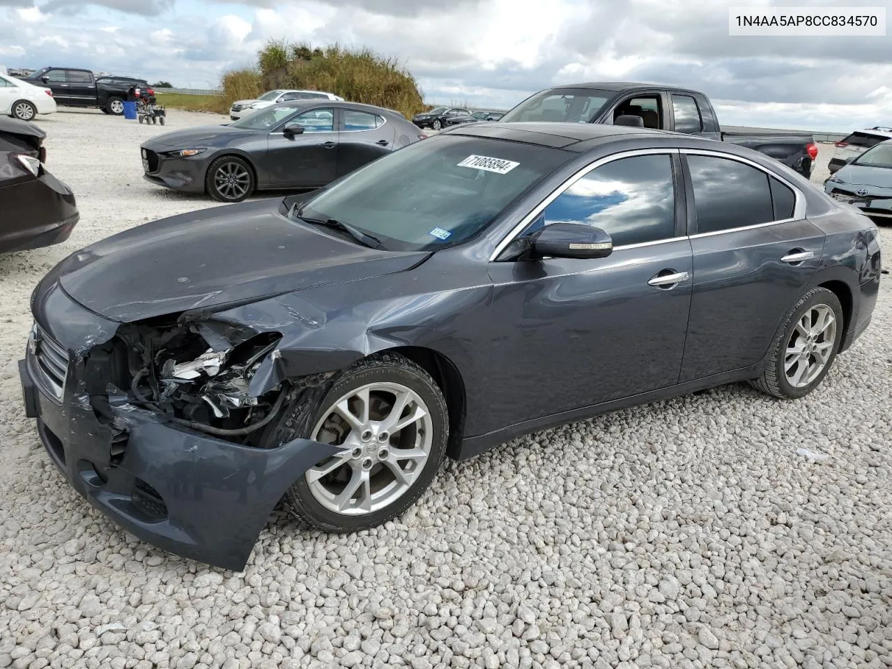 2012 Nissan Maxima S VIN: 1N4AA5AP8CC834570 Lot: 71085894