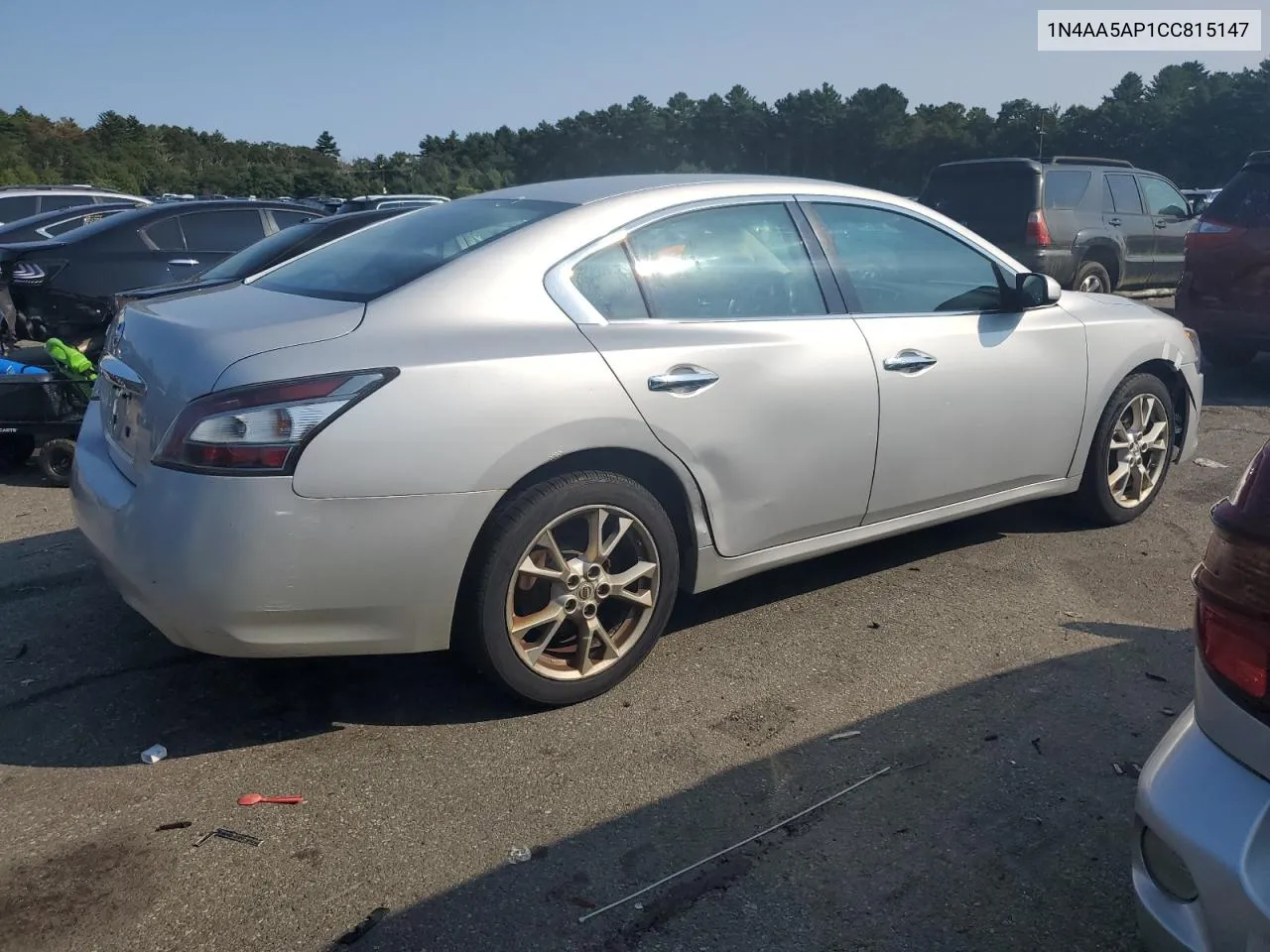 2012 Nissan Maxima S VIN: 1N4AA5AP1CC815147 Lot: 71237824