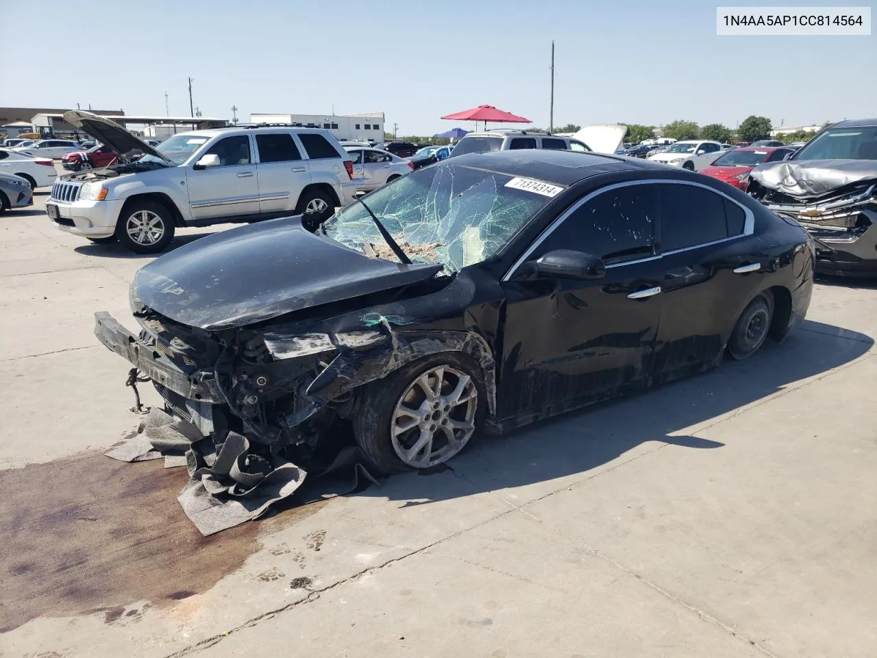 2012 Nissan Maxima S VIN: 1N4AA5AP1CC814564 Lot: 71374314