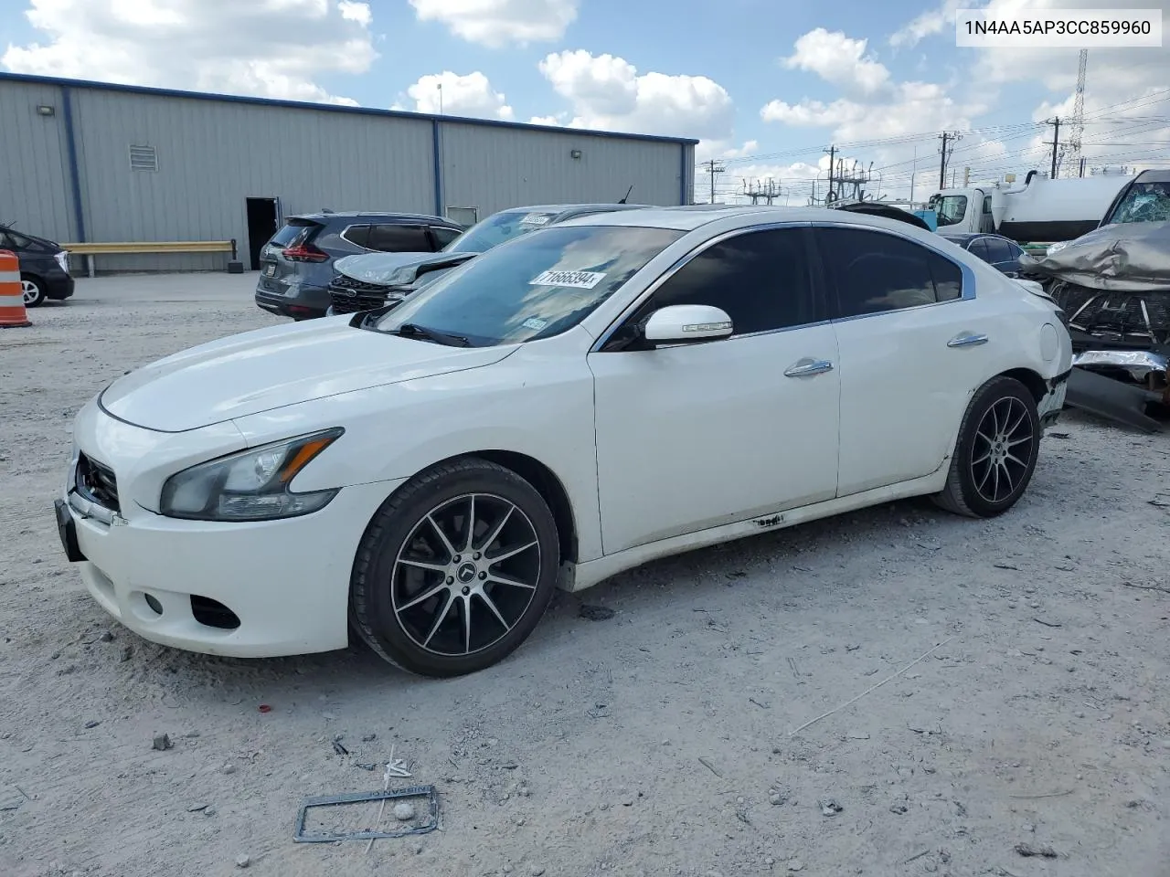 2012 Nissan Maxima S VIN: 1N4AA5AP3CC859960 Lot: 71666394