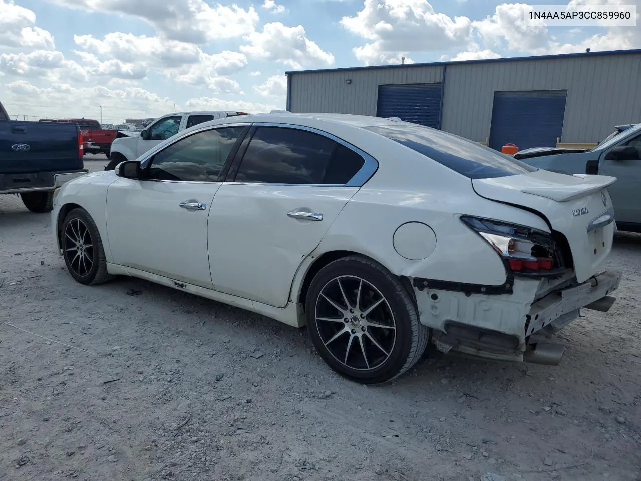 1N4AA5AP3CC859960 2012 Nissan Maxima S