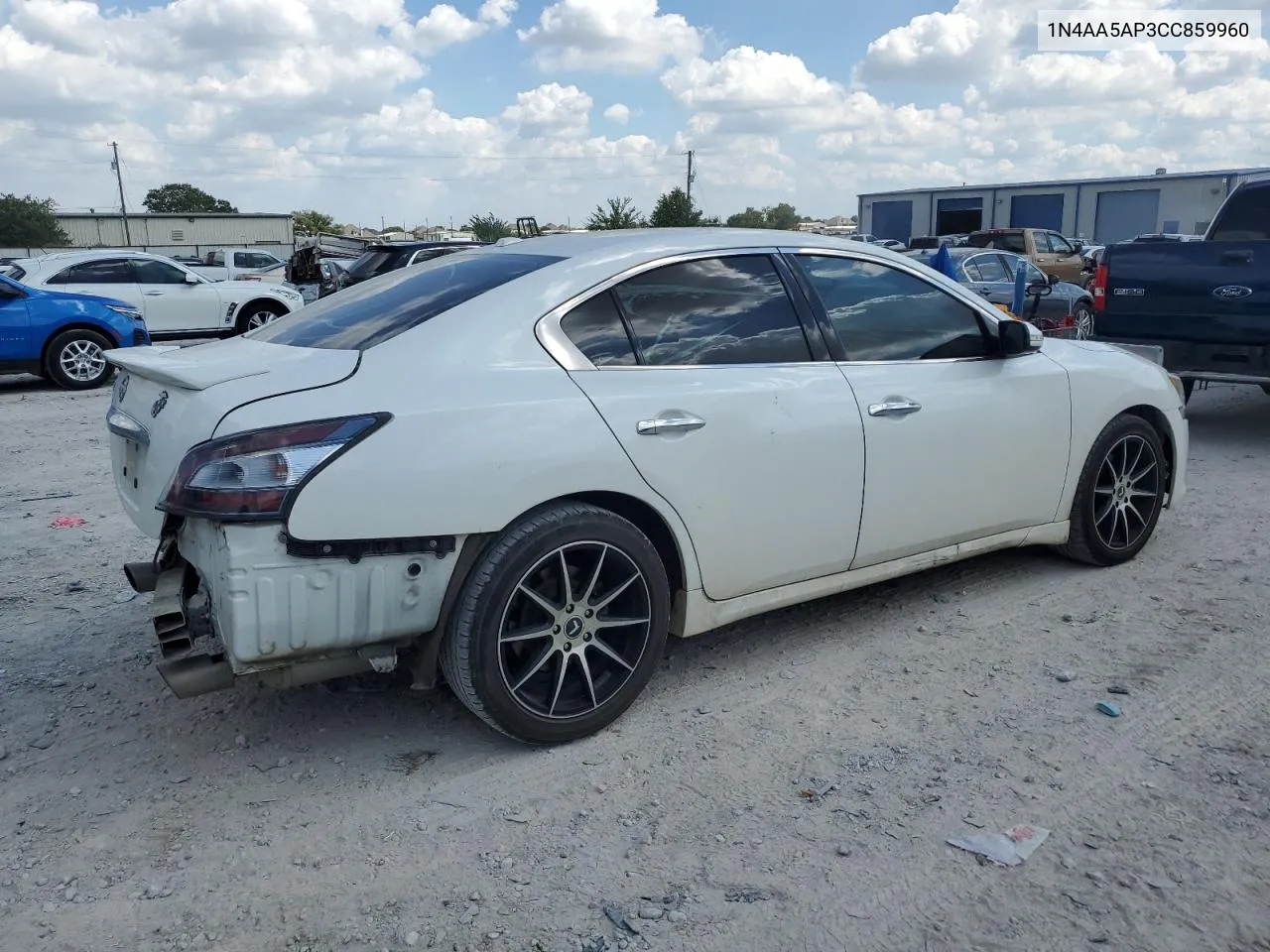 2012 Nissan Maxima S VIN: 1N4AA5AP3CC859960 Lot: 71666394