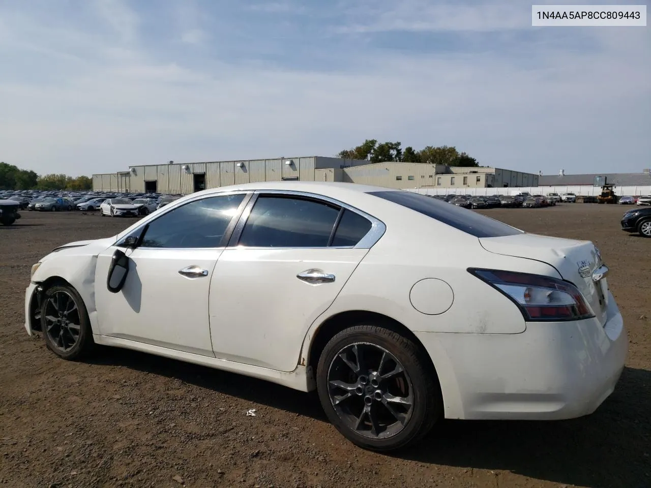 2012 Nissan Maxima S VIN: 1N4AA5AP8CC809443 Lot: 72008914